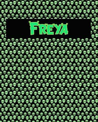 120 Page Handwriting Practice Book with Green Alien Cover Freya: Primary Grades Handwriting Book