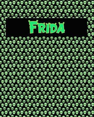 120 Page Handwriting Practice Book with Green Alien Cover Frida: Primary Grades Handwriting Book
