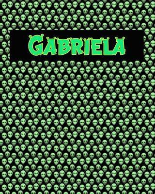 120 Page Handwriting Practice Book with Green Alien Cover Gabriela: Primary Grades Handwriting Book