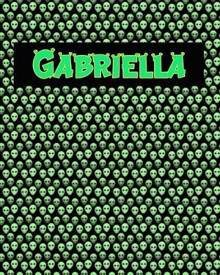 120 Page Handwriting Practice Book with Green Alien Cover Gabriella: Primary Grades Handwriting Book