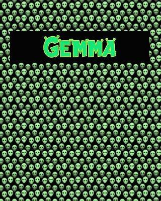 120 Page Handwriting Practice Book with Green Alien Cover Gemma: Primary Grades Handwriting Book