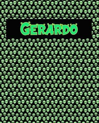 120 Page Handwriting Practice Book with Green Alien Cover Gerardo: Primary Grades Handwriting Book