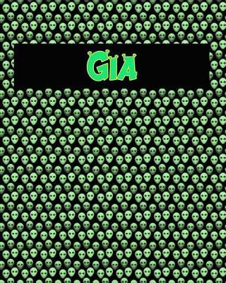 120 Page Handwriting Practice Book with Green Alien Cover Gia: Primary Grades Handwriting Book