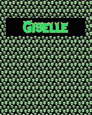120 Page Handwriting Practice Book with Green Alien Cover Giselle: Primary Grades Handwriting Book