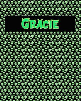 120 Page Handwriting Practice Book with Green Alien Cover Gracie: Primary Grades Handwriting Book