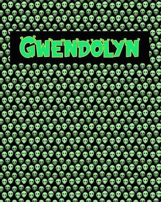 120 Page Handwriting Practice Book with Green Alien Cover Gwendolyn: Primary Grades Handwriting Book