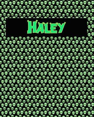 120 Page Handwriting Practice Book with Green Alien Cover Haley: Primary Grades Handwriting Book