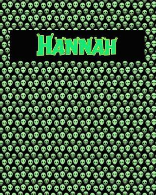 120 Page Handwriting Practice Book with Green Alien Cover Hannah: Primary Grades Handwriting Book