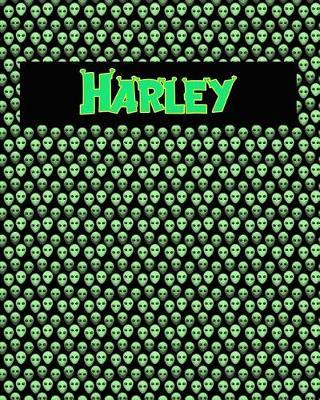 120 Page Handwriting Practice Book with Green Alien Cover Harley: Primary Grades Handwriting Book