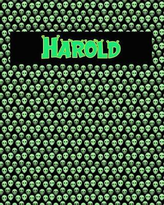 120 Page Handwriting Practice Book with Green Alien Cover Harold: Primary Grades Handwriting Book