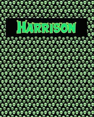 120 Page Handwriting Practice Book with Green Alien Cover Harrison: Primary Grades Handwriting Book