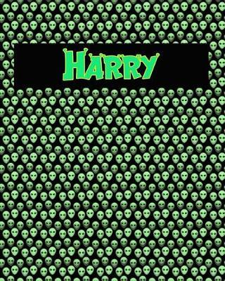 120 Page Handwriting Practice Book with Green Alien Cover Harry: Primary Grades Handwriting Book
