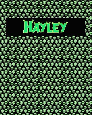 120 Page Handwriting Practice Book with Green Alien Cover Hayley: Primary Grades Handwriting Book