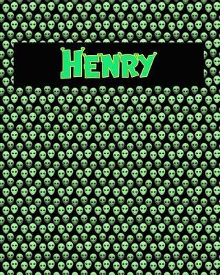 120 Page Handwriting Practice Book with Green Alien Cover Henry: Primary Grades Handwriting Book