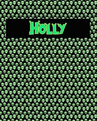 120 Page Handwriting Practice Book with Green Alien Cover Holly: Primary Grades Handwriting Book