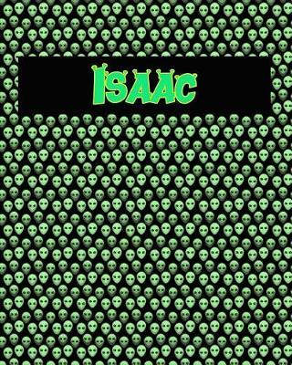 120 Page Handwriting Practice Book with Green Alien Cover Isaac: Primary Grades Handwriting Book
