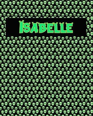 120 Page Handwriting Practice Book with Green Alien Cover Isabelle: Primary Grades Handwriting Book