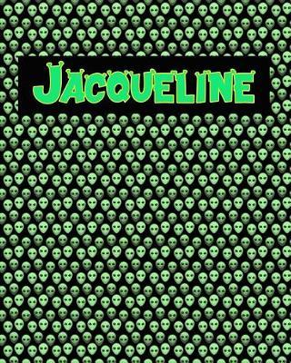 120 Page Handwriting Practice Book with Green Alien Cover Jacqueline: Primary Grades Handwriting Book