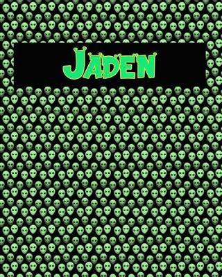 120 Page Handwriting Practice Book with Green Alien Cover Jaden: Primary Grades Handwriting Book