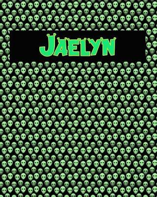 120 Page Handwriting Practice Book with Green Alien Cover Jaelyn: Primary Grades Handwriting Book