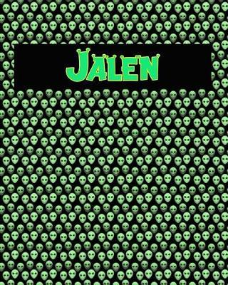 120 Page Handwriting Practice Book with Green Alien Cover Jalen: Primary Grades Handwriting Book