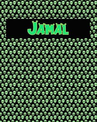 120 Page Handwriting Practice Book with Green Alien Cover Jamal: Primary Grades Handwriting Book