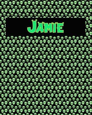 120 Page Handwriting Practice Book with Green Alien Cover Jamie: Primary Grades Handwriting Book