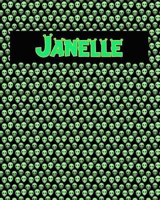 120 Page Handwriting Practice Book with Green Alien Cover Janelle: Primary Grades Handwriting Book