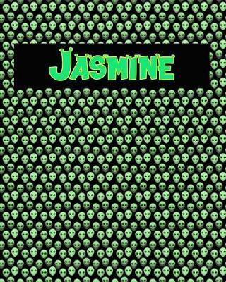 120 Page Handwriting Practice Book with Green Alien Cover Jasmine: Primary Grades Handwriting Book