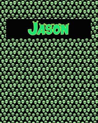 120 Page Handwriting Practice Book with Green Alien Cover Jason: Primary Grades Handwriting Book