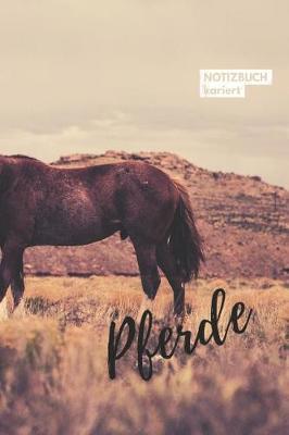 Pferde Notizbuch kariert: DIN A5 Notizheft (6x9) kariert 108 Seiten mit Karos Notizblock Journal Notizen Tagebuch