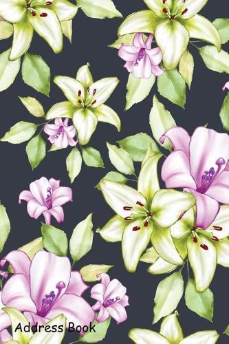 Address Book: For Contacts, Addresses, Phone, Email, Note, Emergency Contacts, Alphabetical Index With Beautiful Watercolor Floral Seamless Pattern
