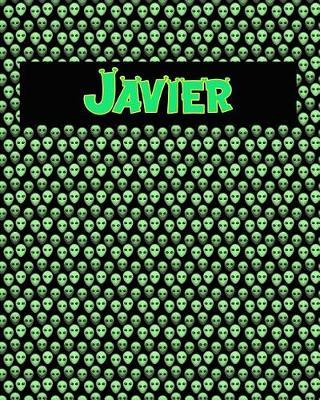 120 Page Handwriting Practice Book with Green Alien Cover Javier: Primary Grades Handwriting Book