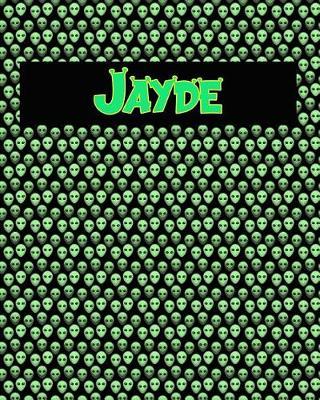 120 Page Handwriting Practice Book with Green Alien Cover Jayde: Primary Grades Handwriting Book