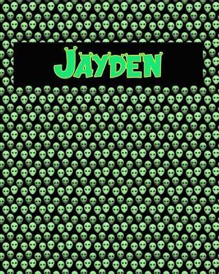 120 Page Handwriting Practice Book with Green Alien Cover Jayden: Primary Grades Handwriting Book