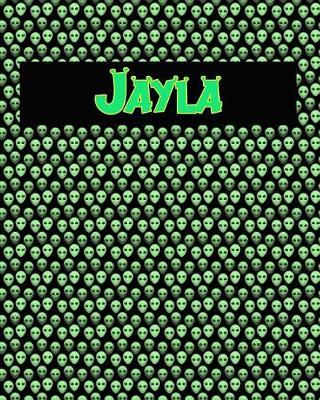 120 Page Handwriting Practice Book with Green Alien Cover Jayla: Primary Grades Handwriting Book