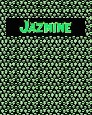 120 Page Handwriting Practice Book with Green Alien Cover Jazmine: Primary Grades Handwriting Book