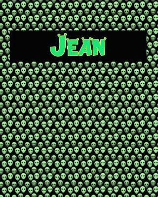 120 Page Handwriting Practice Book with Green Alien Cover Jean: Primary Grades Handwriting Book