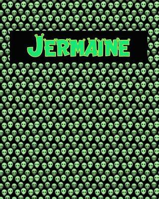 120 Page Handwriting Practice Book with Green Alien Cover Jermaine: Primary Grades Handwriting Book