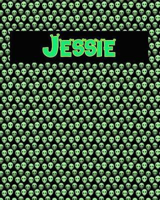 120 Page Handwriting Practice Book with Green Alien Cover Jessie: Primary Grades Handwriting Book