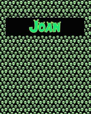 120 Page Handwriting Practice Book with Green Alien Cover Joan: Primary Grades Handwriting Book