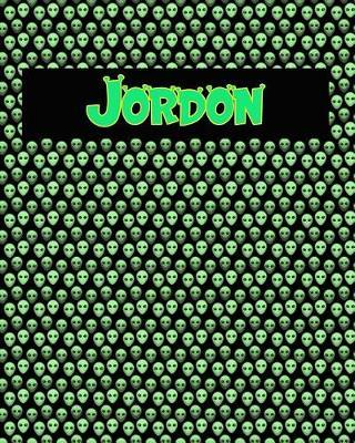 120 Page Handwriting Practice Book with Green Alien Cover Jordon: Primary Grades Handwriting Book