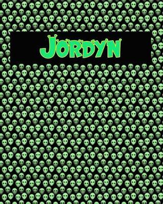 120 Page Handwriting Practice Book with Green Alien Cover Jordyn: Primary Grades Handwriting Book