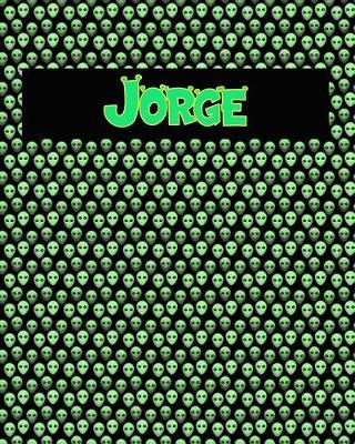 120 Page Handwriting Practice Book with Green Alien Cover Jorge: Primary Grades Handwriting Book