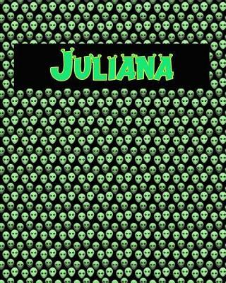 120 Page Handwriting Practice Book with Green Alien Cover Juliana: Primary Grades Handwriting Book