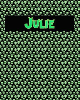 120 Page Handwriting Practice Book with Green Alien Cover Julie: Primary Grades Handwriting Book