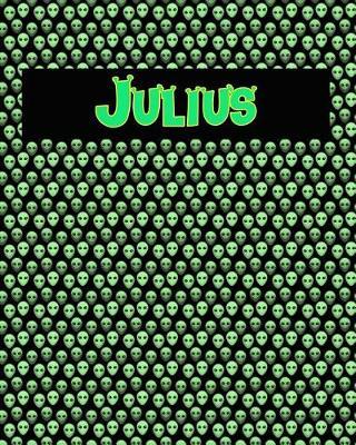 120 Page Handwriting Practice Book with Green Alien Cover Julius: Primary Grades Handwriting Book