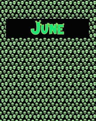120 Page Handwriting Practice Book with Green Alien Cover June: Primary Grades Handwriting Book