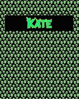 120 Page Handwriting Practice Book with Green Alien Cover Kate: Primary Grades Handwriting Book