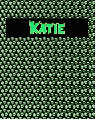 120 Page Handwriting Practice Book with Green Alien Cover Katie: Primary Grades Handwriting Book